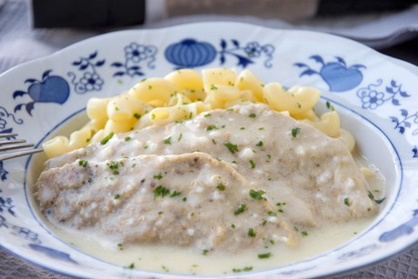 Putenschnitzel in Rahmsauce