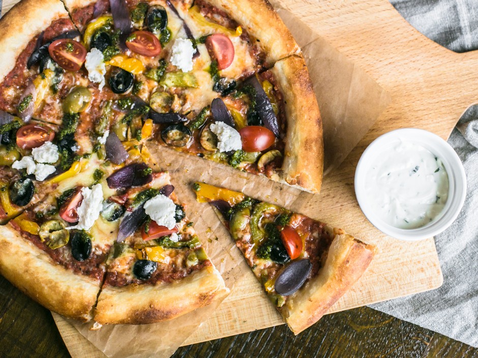 Griechische Pizza