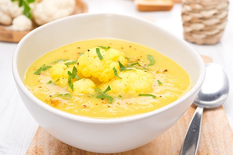 Karfiolcremesuppe mit Curry