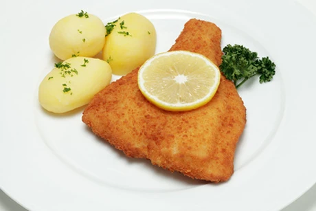 Gebackene Schollenfilets
