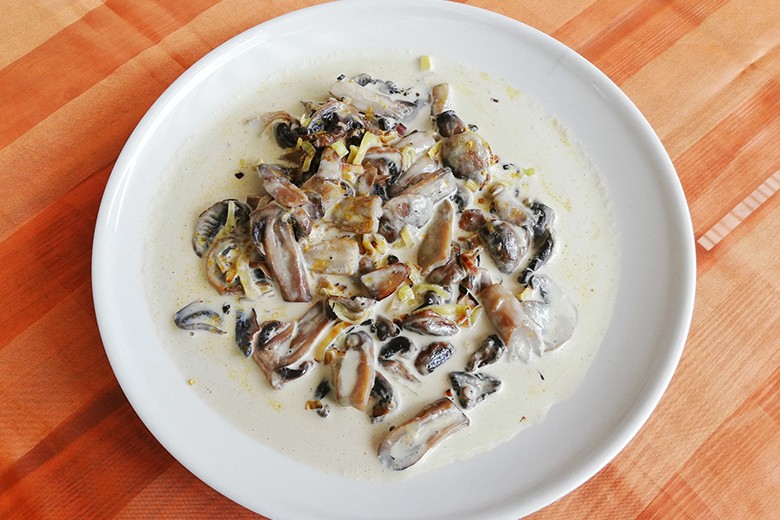 Pilzgulasch mit Curry