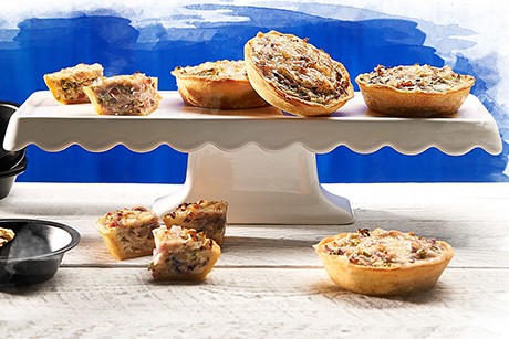Dreierlei Zwiebel-Mini-Quiches