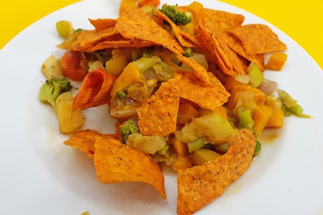Gemüseeintopf mit Tortilla Chips