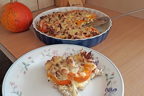 Herbstauflauf mit Faschiertem