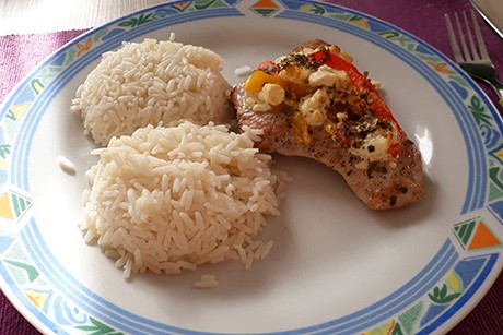 Gratinierte Putenschnitzel