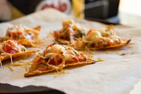 Gebackene Tortilla Chips Häppchen