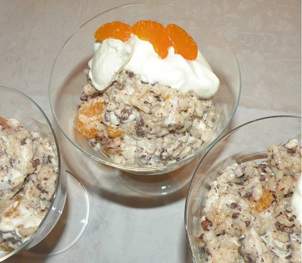 Orangen Stracciatella Reis