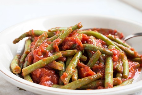 Fisolen-Tomaten-Gemüse