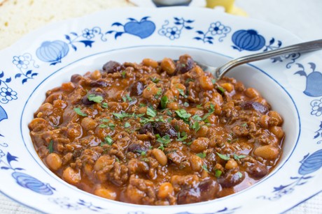 Bohneneintopf mit Faschiertem