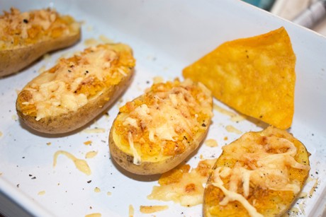 Knusprige Kartoffelhälften aus dem Ofen