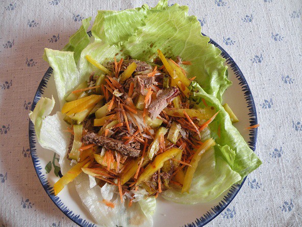 Marinierter Rindfleischsalat