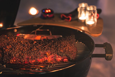 Klassischer Schweinsbraten vom Grill