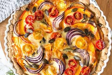 Herbstliche Kürbisquiche