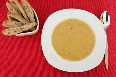 Pastinaken-Kürbiscremesuppe