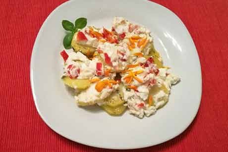 Kartoffel mit Ricotta überbacken