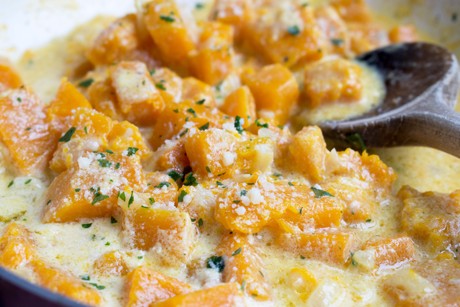 Kürbisgemüse mit Grana Padano