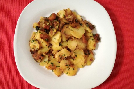 Röstkartoffel mit Grammeln