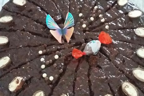 Schokotorte mit Brunch
