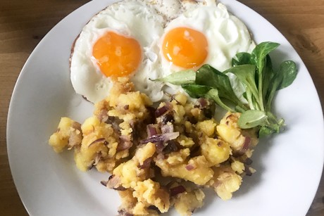 Gröstl mit Labonca Selchspeck