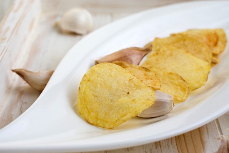 Knoblauch-Chips