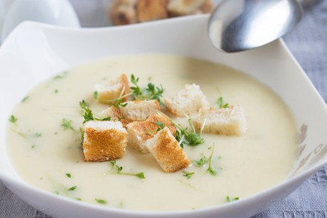 Cremesuppe mit Kresse