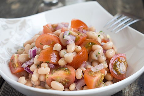Bohnensalat mit Frühlingszwiebel