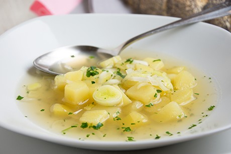 Klare Lauchsuppe
