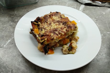 Vegetarische Soja-Lasagne