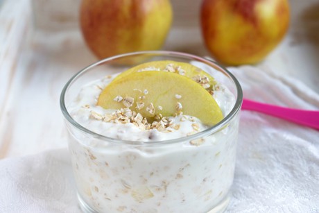 Apfelcreme mit Haferflocken