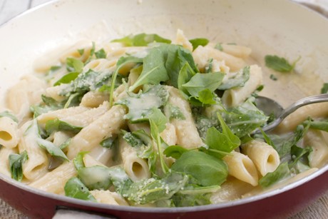 Penne in Rucola-Parmesan-Sauce