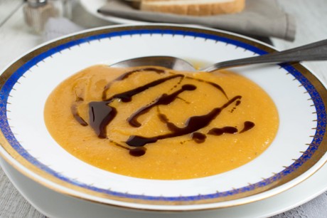 Fettarme Kürbissuppe