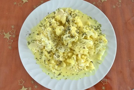 Karfiol mit Frischkäse