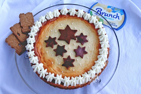 Spekulatius-Topfenkuchen mit Brunch buttrig-frisch