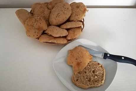 Dinkelfladen mit Sauerteig