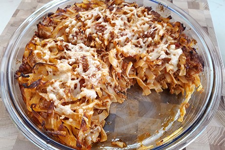 Nudelauflauf mit Faschiertem