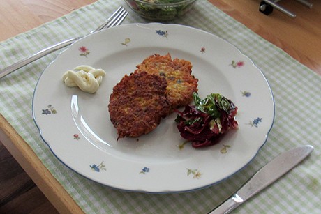 Gemüselaibchen mit Haferflocken