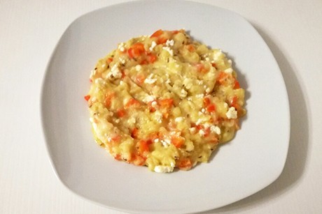 Kartoffelpüree mit Feta überbacken