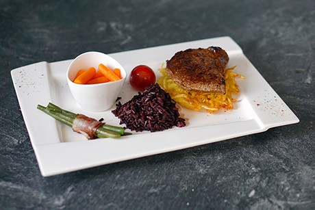 Rinderhüftsteak auf Erdäpfelrösti