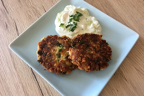 Kaspressknödel mit Bärlauch