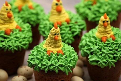 Oster-Küken Cupcakes