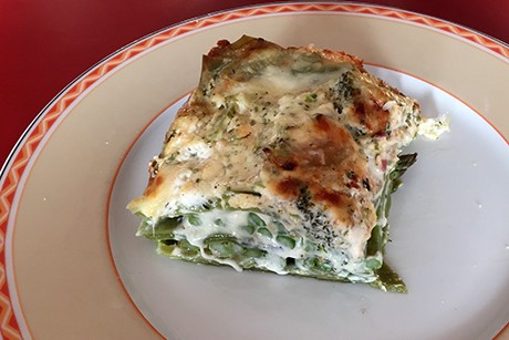 Lasagne Verde mit Brokkoli und Spaghetti