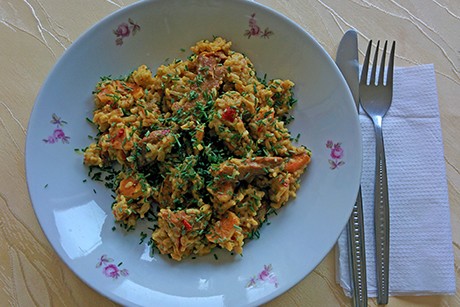 Hühner-Reisfleisch