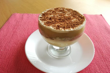 Low Carb Apfeltiramisu im Glas