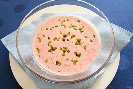 Blutorangen-Topfen-Dessert