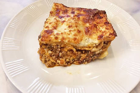 Lasagne mit Faschiertem und Champignons