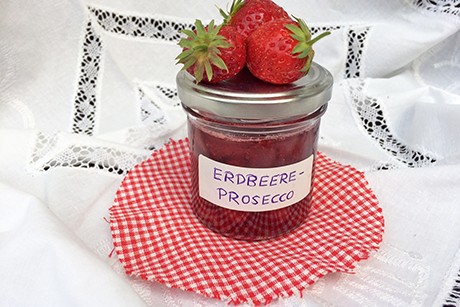 Erdbeer-Marmelade mit Prosecco