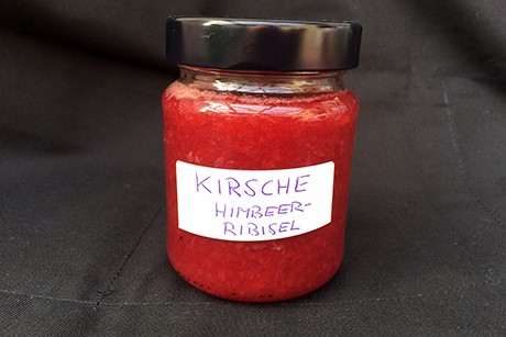 Kirsch-Himbeer-Ribisel Marmelade