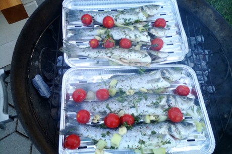 Gegrillter Wolfsbarsch