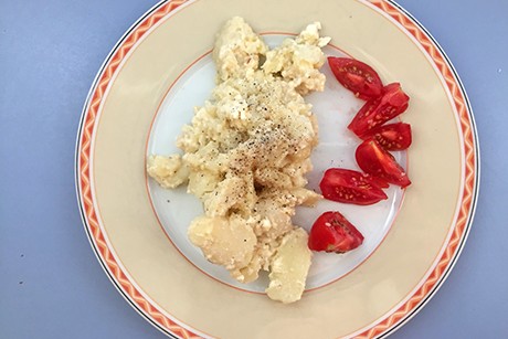 Erdäpfelstampf mit Käse