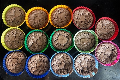Schwedische Schokomuffins (Kladdkakemuffins)